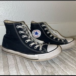 Converse black hightops